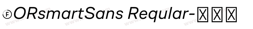 FORsmartSans Reqular字体转换